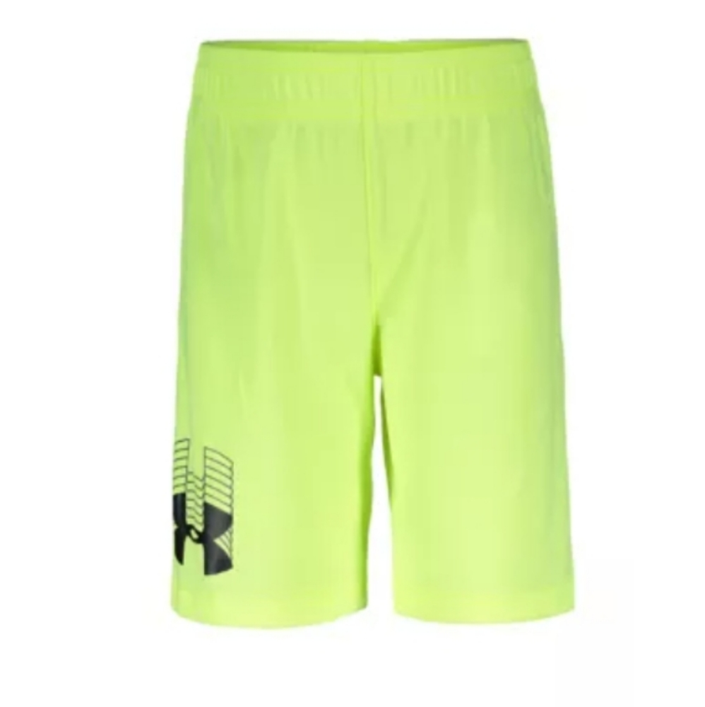 Boys 6 UA under armour neon yellow shorts